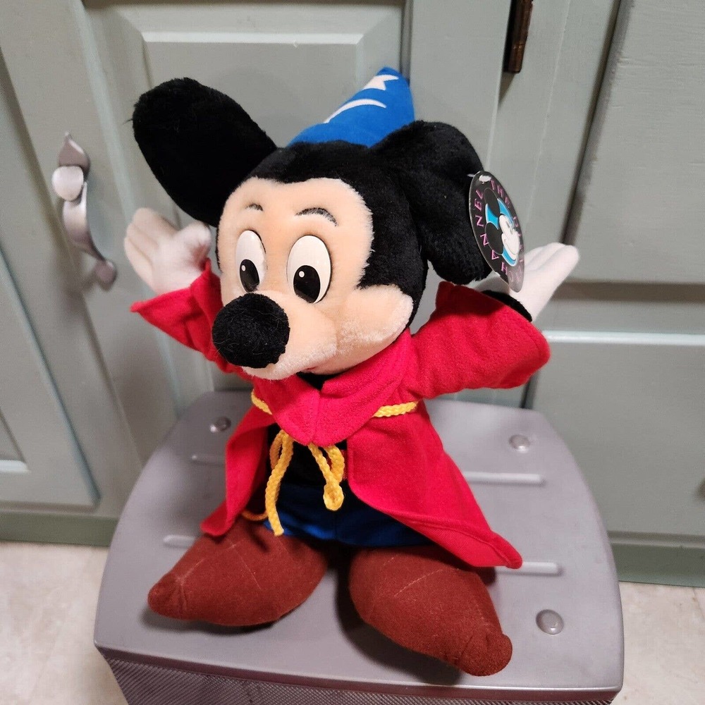VTG The Disney Channel Mickey‎ Mouse Fantasia Sorcerer Stuffed Plush NWT W Tags